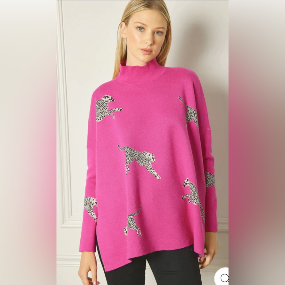 Entro Queen of The Jungle Cheetah Sweater